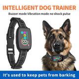 Smart Rechargeable Anti-Barking Dog Collar with HD Display, IP67 Waterproof